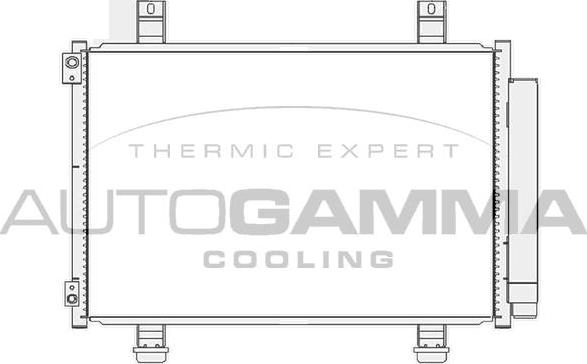 Autogamma 105478 - Конденсатор кондиционера autosila-amz.com