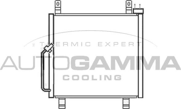 Autogamma 105551 - Конденсатор кондиционера autosila-amz.com