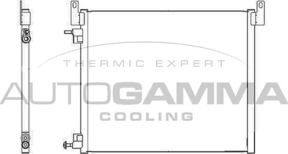 Autogamma 105508 - Конденсатор кондиционера autosila-amz.com