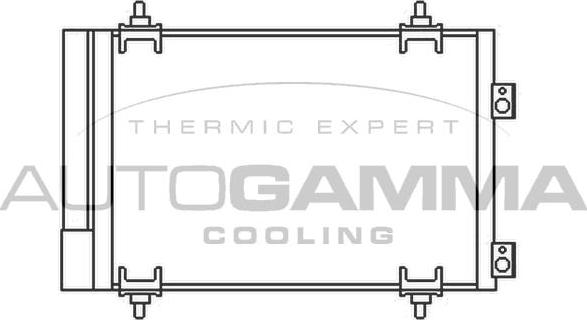 Autogamma 105586 - Конденсатор кондиционера autosila-amz.com