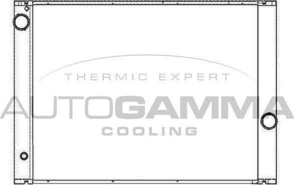 Autogamma 105531 - Радиатор, охлаждение двигателя autosila-amz.com