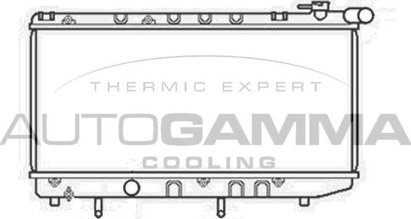 Autogamma 105526 - Радиатор, охлаждение двигателя autosila-amz.com