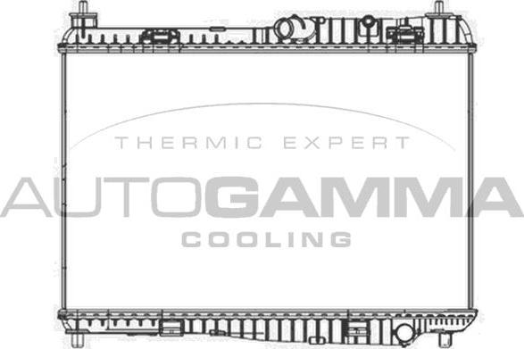 Autogamma 105522 - Радиатор, охлаждение двигателя autosila-amz.com