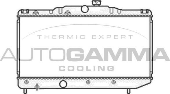 Autogamma 105575 - Радиатор, охлаждение двигателя autosila-amz.com