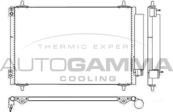 Autogamma 105577 - Конденсатор кондиционера autosila-amz.com