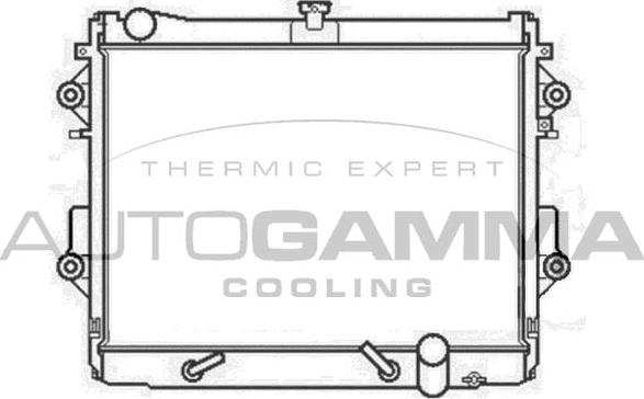 Autogamma 105699 - Радиатор, охлаждение двигателя autosila-amz.com