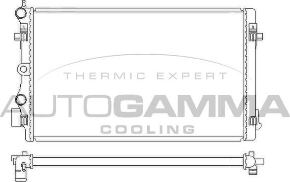 Autogamma 105692 - Радиатор, охлаждение двигателя autosila-amz.com