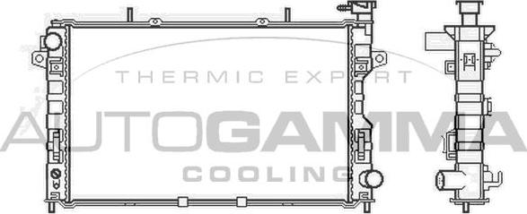 Autogamma 105645 - Радиатор, охлаждение двигателя autosila-amz.com