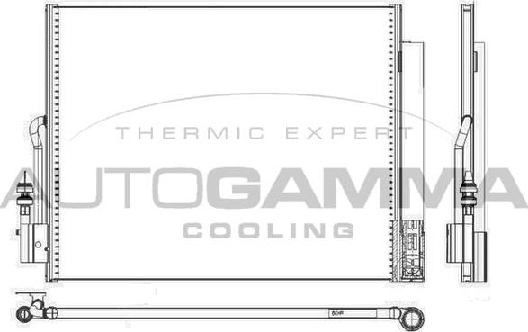 Autogamma 105643 - Конденсатор кондиционера autosila-amz.com