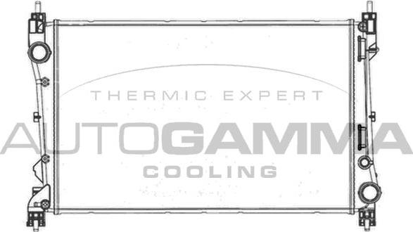 Autogamma 105604 - Радиатор, охлаждение двигателя autosila-amz.com