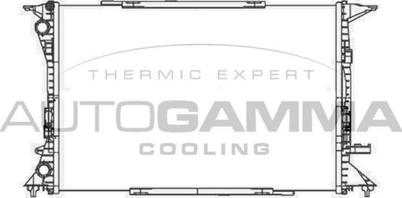 Autogamma 105612 - Радиатор, охлаждение двигателя autosila-amz.com