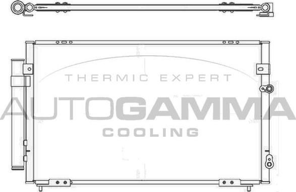 Autogamma 105688 - Конденсатор кондиционера autosila-amz.com