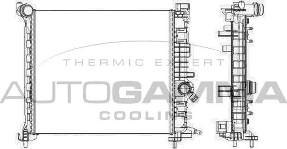 Autogamma 105621 - Радиатор, охлаждение двигателя autosila-amz.com