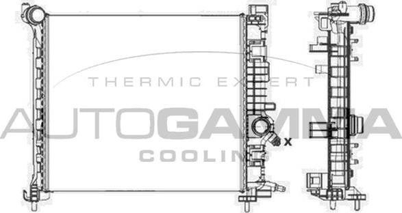 Autogamma 105622 - Радиатор, охлаждение двигателя autosila-amz.com