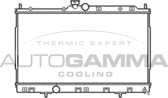 Autogamma 105051 - Радиатор, охлаждение двигателя autosila-amz.com