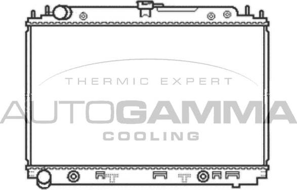 Autogamma 105053 - Радиатор, охлаждение двигателя autosila-amz.com
