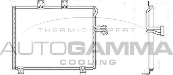 Autogamma 105080 - Конденсатор кондиционера autosila-amz.com