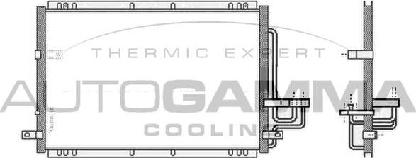 Autogamma 105081 - Конденсатор кондиционера autosila-amz.com