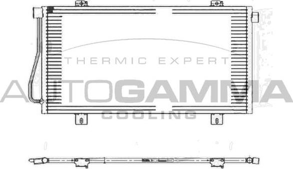 Autogamma 105023 - Конденсатор кондиционера autosila-amz.com