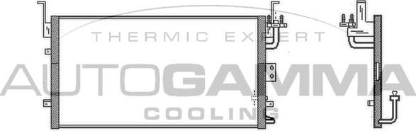 Autogamma 105150 - Конденсатор кондиционера autosila-amz.com