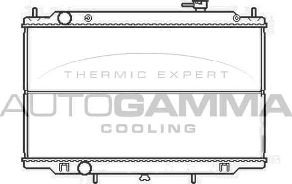 Autogamma 105110 - Радиатор, охлаждение двигателя autosila-amz.com