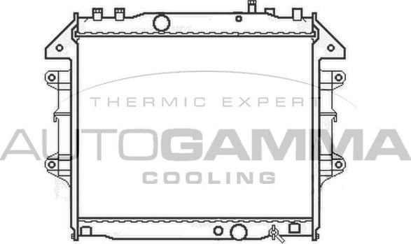 Autogamma 105113 - Радиатор, охлаждение двигателя autosila-amz.com