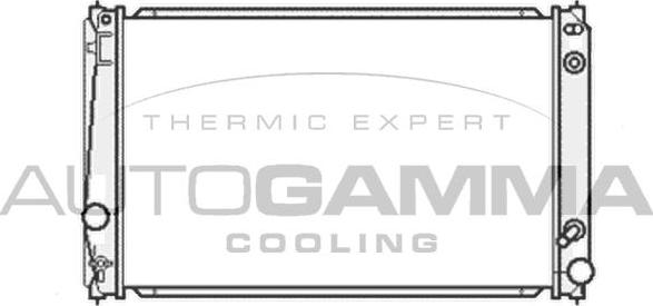 Autogamma 105186 - Радиатор, охлаждение двигателя autosila-amz.com