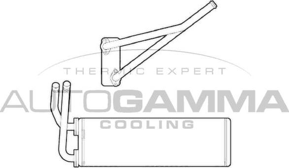 Autogamma 105893 - Теплообменник, отопление салона autosila-amz.com