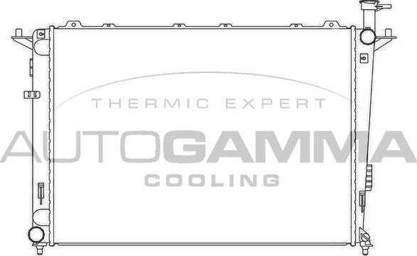 Autogamma 105807 - Радиатор, охлаждение двигателя autosila-amz.com