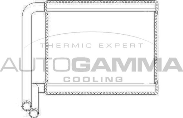 Autogamma 105819 - Теплообменник, отопление салона autosila-amz.com