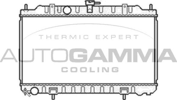 Autogamma 105810 - Радиатор, охлаждение двигателя autosila-amz.com