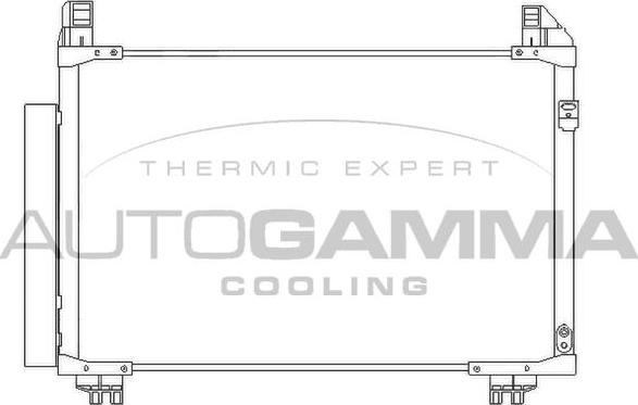 Autogamma 105831 - Конденсатор кондиционера autosila-amz.com