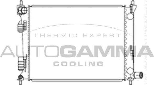 Autogamma 105833 - Радиатор, охлаждение двигателя autosila-amz.com