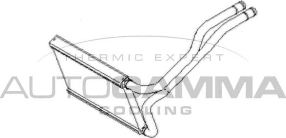 Autogamma 105820 - Теплообменник, отопление салона autosila-amz.com