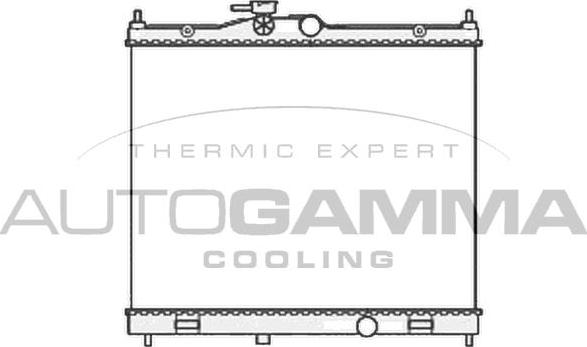 Autogamma 105875 - Радиатор, охлаждение двигателя autosila-amz.com
