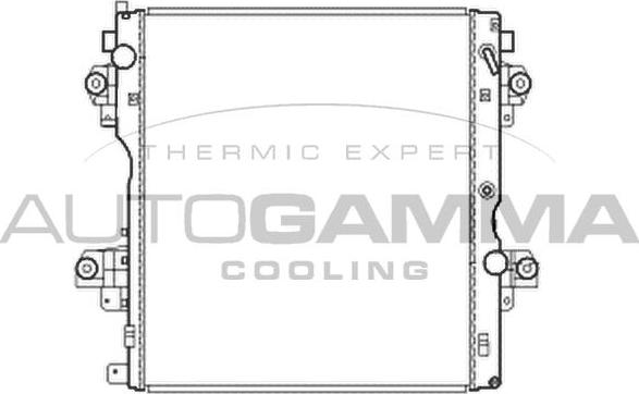Autogamma 105878 - Радиатор, охлаждение двигателя autosila-amz.com