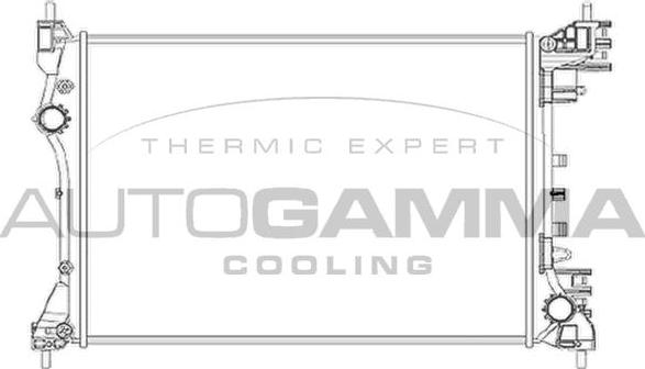 Autogamma 105365 - Радиатор, охлаждение двигателя autosila-amz.com