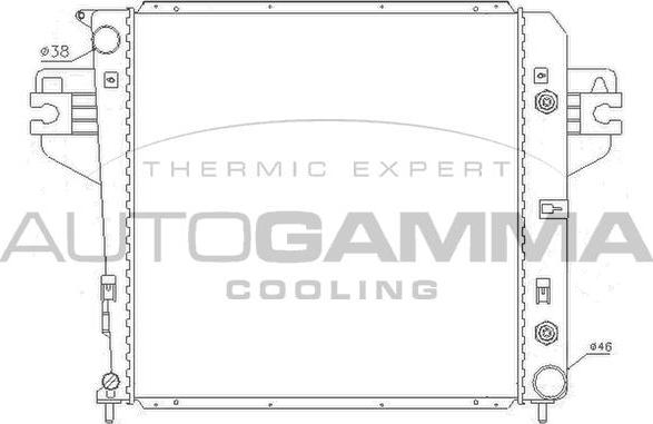 Autogamma 105307 - Радиатор, охлаждение двигателя autosila-amz.com