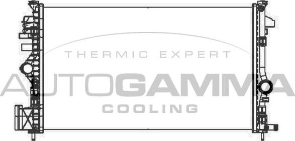 Autogamma 105318 - Радиатор, охлаждение двигателя autosila-amz.com
