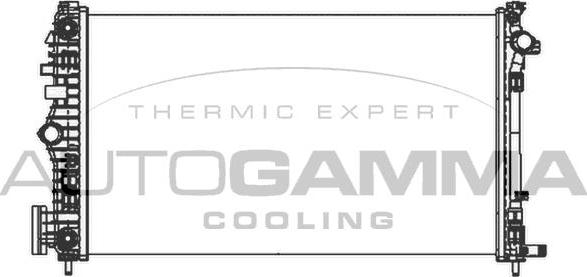Autogamma 105323 - Радиатор, охлаждение двигателя autosila-amz.com