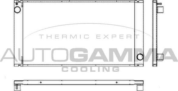 Autogamma 105249 - Радиатор, охлаждение двигателя autosila-amz.com