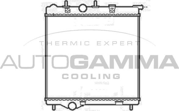 Autogamma 105248 - Радиатор, охлаждение двигателя autosila-amz.com