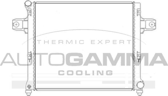 Autogamma 105259 - Радиатор, охлаждение двигателя autosila-amz.com