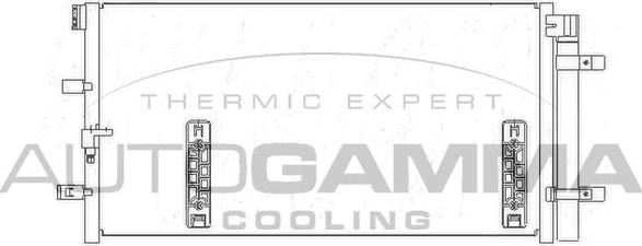 Autogamma 105257 - Конденсатор кондиционера autosila-amz.com