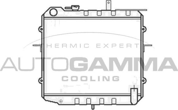 Autogamma 105260 - Радиатор, охлаждение двигателя autosila-amz.com