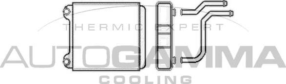 Autogamma 105268 - Теплообменник, отопление салона autosila-amz.com