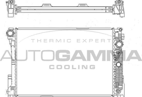 Autogamma 105215 - Радиатор, охлаждение двигателя autosila-amz.com