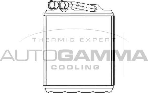 Autogamma 105282 - Теплообменник, отопление салона autosila-amz.com