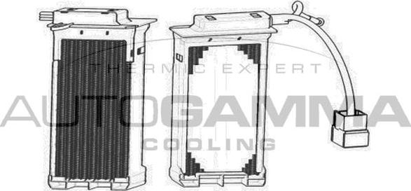 Autogamma 105235 - Теплообменник, отопление салона autosila-amz.com