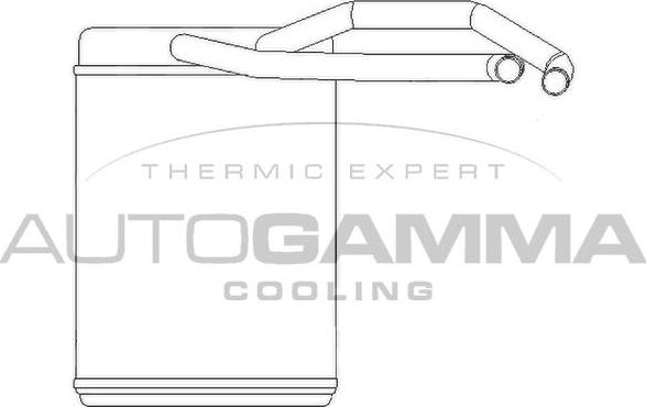 Autogamma 105232 - Теплообменник, отопление салона autosila-amz.com